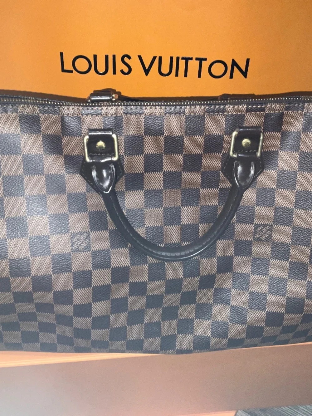 Louis Vuitton Damier Ebene Speedy 35 Authentic
